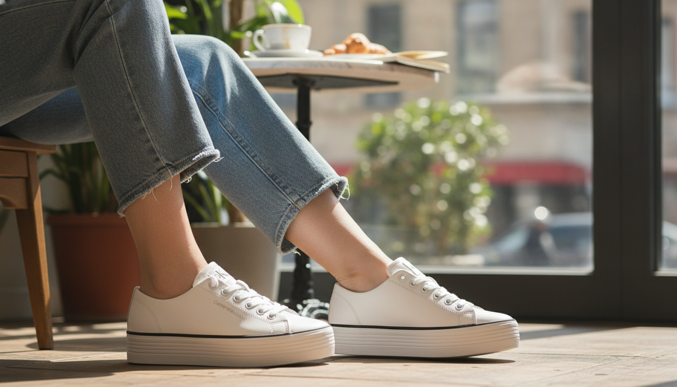 Calvin Klein Jeans White Leather Shoes: Fit, Style & Care