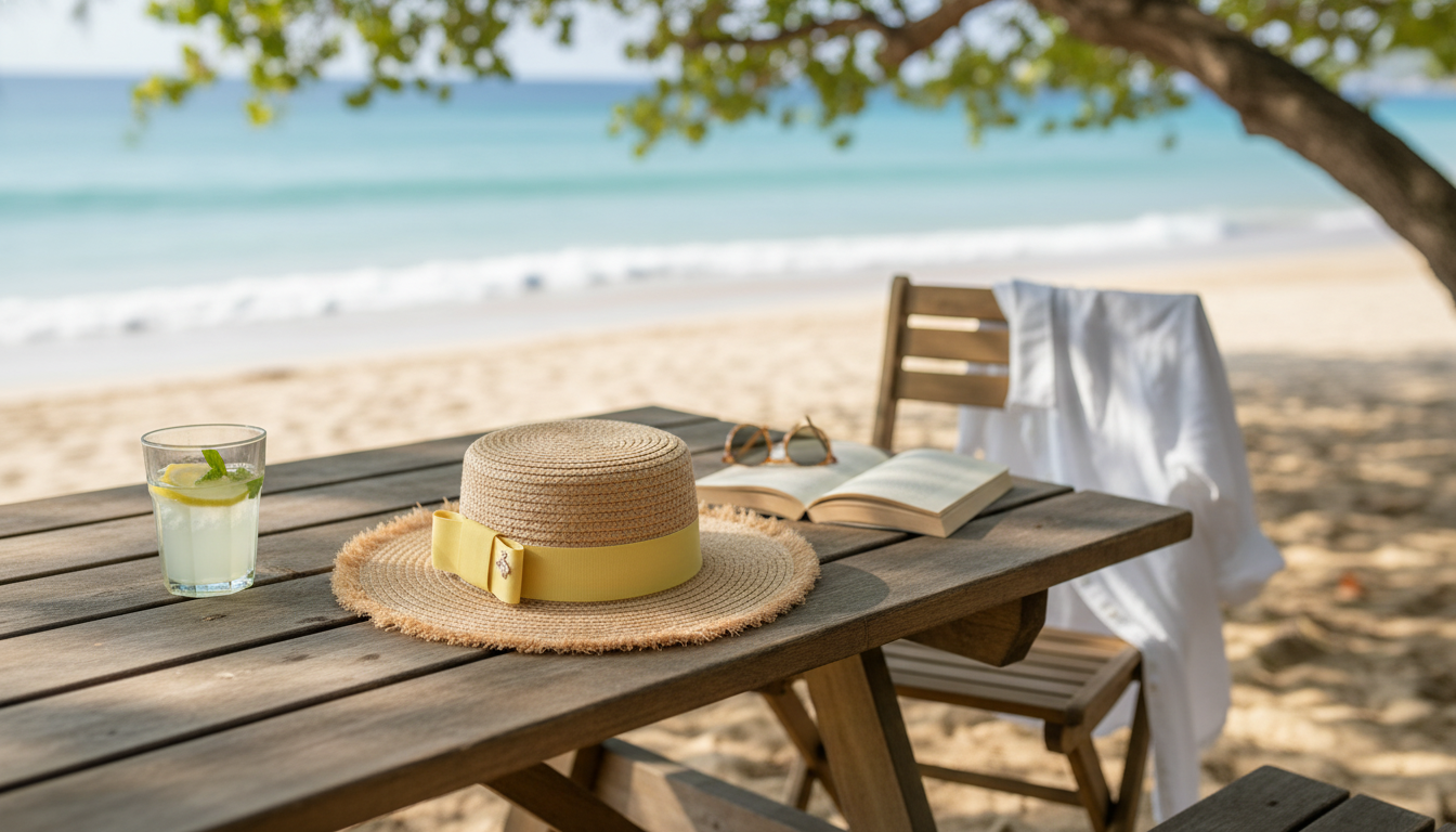 Raffia Ribbon Sun Hat: Chic Shade for Summer Days